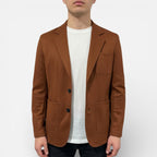 Men's blazer jacket with button closure and patch pockets