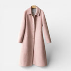 Damen Mantel mit Knopfleiste und klassischem Kragen