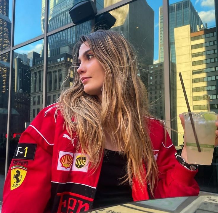 Unisex Racing Jacke – Oversized Motorsport Übergangsjacke aus Polyester mit Patches, Herbst 16