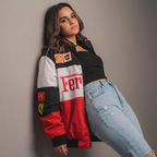 Unisex Racing Jacke – Oversized Motorsport Übergangsjacke aus Polyester mit Patches, Herbst 8